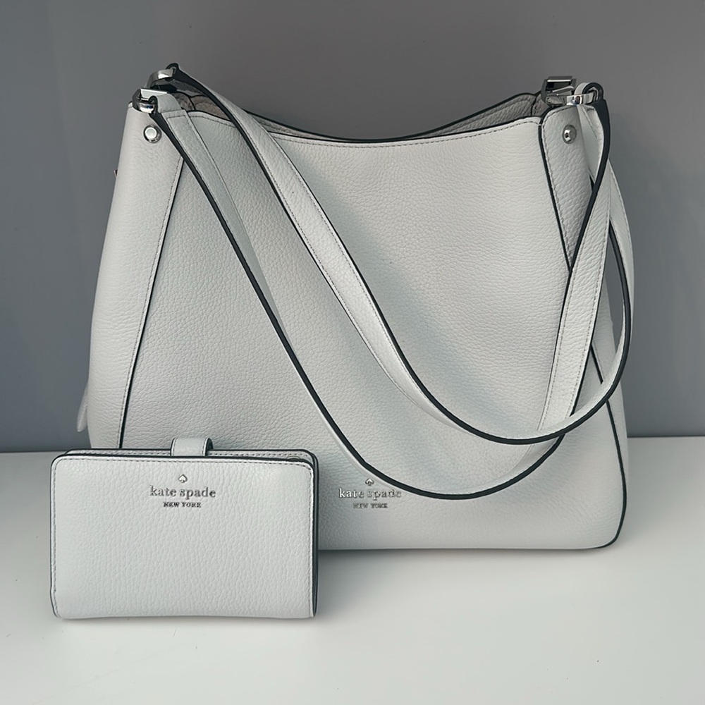 Kate Spade Leather Leila Medium Triple Compartment Shoulder Bag & Wallet